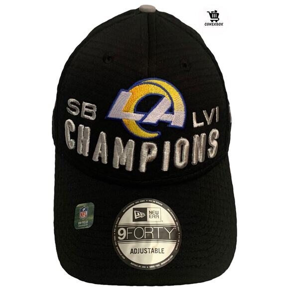 New Era 9FORTY LA Rams Super Bowl LVI Champion Snapback Adjustable Cap Hat New - Picture 3 of 12